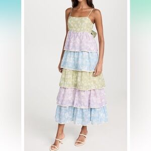 English factory floral print midi dress size S. Brand new never been worn!!!